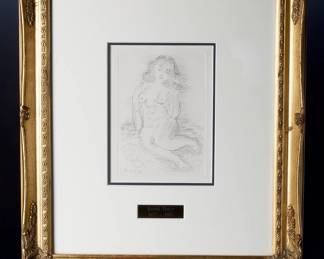 Raoul Dufy Amphitrite Original Aquatint Lithograph Framed