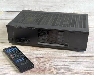 Vintage Kenwood KM-106 Stereo Power Amplifier Amp w/ RC-208 Remote Tested