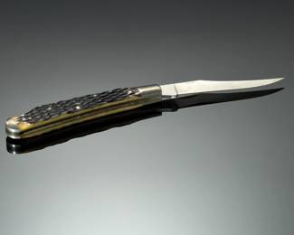 AG Russell 2004 Stag Folding Hunter Knife 154CM Steel Lowell AR