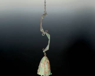 Paolo Soleri Bronze Brutalist Windbell Cosanti Patinated Arcosanti