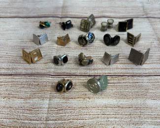 Vintage Cuff Links Lot of 17 Assorted Styles, Men's Fashion Accessories
