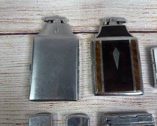 Large Lot of 19 Assorted Vintage & Modern Lighters - Zippo-style, Novelty