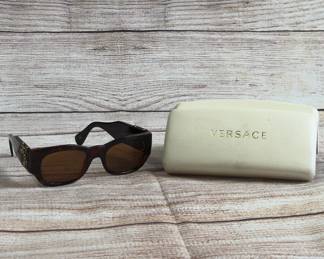 AS-IS Cracked Lens Gianni Versace Sunglasses Mod 413/H w/ Case