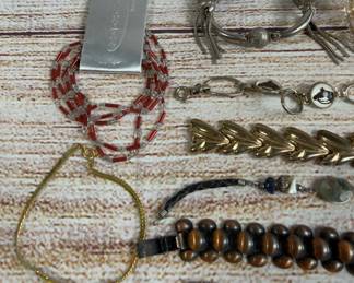 Vintage Costume Jewelry Bracelet Lot 20pc Mixed Styles for Craft Repair