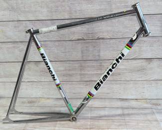 Bianchi Pista Chrome Track Bike Frame 57cm Steel Fixed Gear Fixie