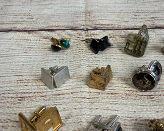 Vintage Cuff Links Lot of 17 Assorted Styles, Men's Fashion Accessories