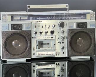 Vintage Sanyo M-X920 Boombox Ghetto Blaster AM/FM Cassette Player