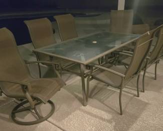 Patio Table with 6 Chairs