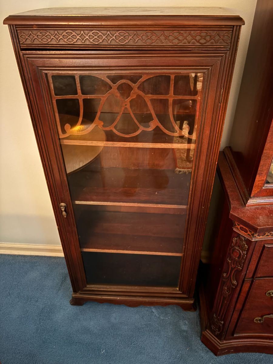 . . . a beautiful antique bookshelf