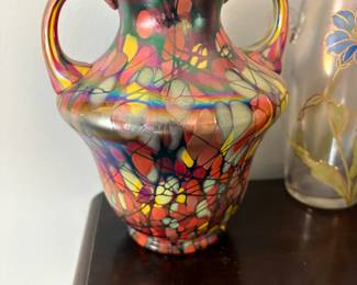 . . . signed Fenton glass vase