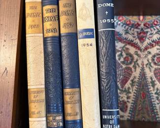 , , , vintage Notre Dame college yearbooks