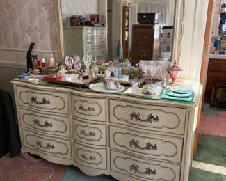 . . . with matching mirrored dresser