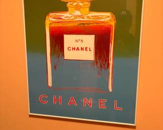 . . . vintage Andy Warhol Chanel poster