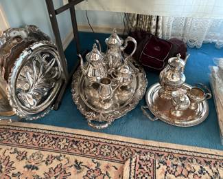 . . . nice silver-plate tea services