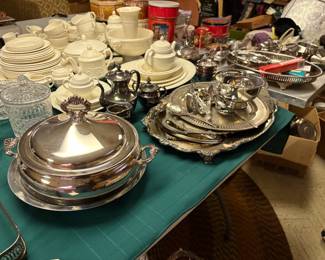 . . . silver serving pieces