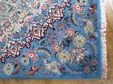 Mashad Square Perisan blue & tan rug @ $5,500