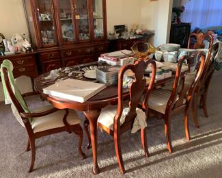 Dining table, China cabinet, buffet, sidebar