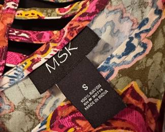 MSK Paisley Print Mini Dress – Size Small