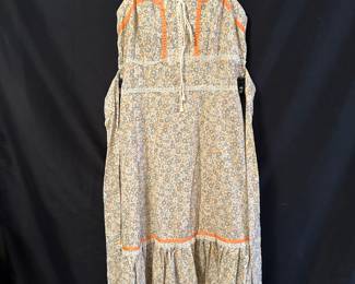 Homespun Ltd. Boho Prairie Style Sleeveless Floral Dress – Size 13