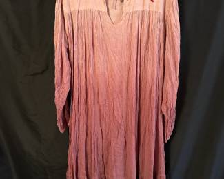 Tarun Pink Boho Long Sleeve Mini Dress – Size Small