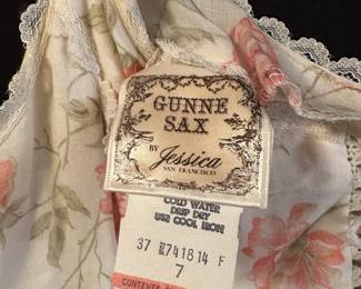 Gunne Sax by Jessica Rose Design Lace-Up Dress – Size 7