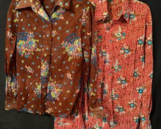 Circa 1970s Patterned Blouses