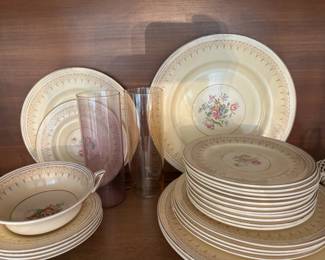 Burleigh Ware Floral Dinnerware Set