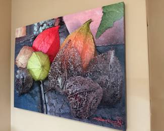 2010 Chinese Lantern Still Life Painting on Canvas by Kathleen Russell