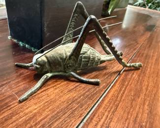 Brass Grasshopper Figurine
