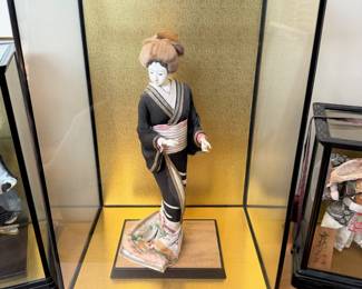 Geisha Doll with Display Case