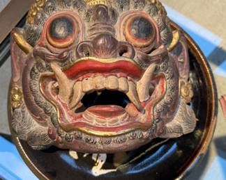 Balinese Hand Carved and Painted Rawana Mask