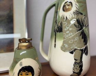 Matthew Adams Pottery Lighter, Matthew Adams Pottery Creamer Pitcher – Made in Alaska