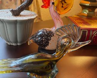 Murano Style Art Glass Figurines
