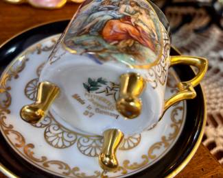 Mitterteich Bavaria Victorian Scene Tea Cup & Saucer