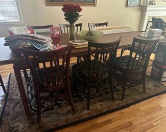 Dining table with chairs
