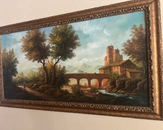 Framed oil paintings