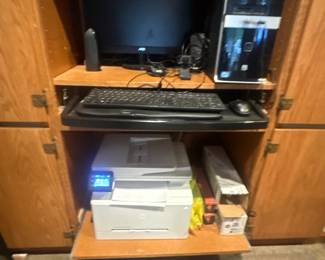 Computer monitor & keyboard