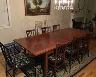 Dining table with chairs