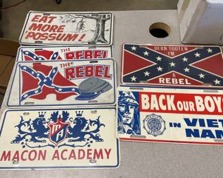 Big collection of 60s 70s and later license plates