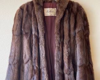 Kahn's Brown Mink Fur Coat