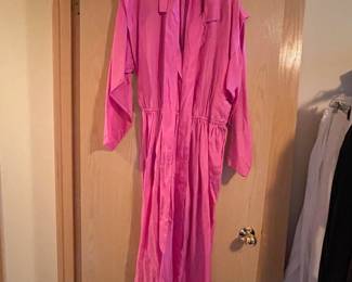 Circa 1990's Levante Hot Pink Jumpsuit – Size 14