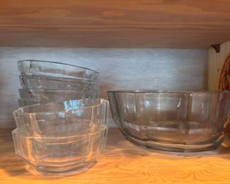 Faceted Glass Bowls