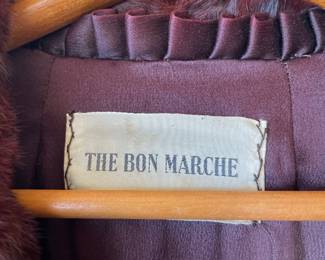 The Bon Marche Brown Mink Fur Coat