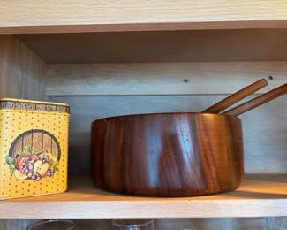 Teak Salad Bowl Set