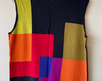 Jones New York Rainbow Color Block Tank Top – Size XL