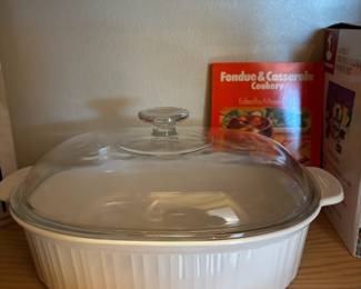 Corning Ware "French White" Lidded Casserole Dish