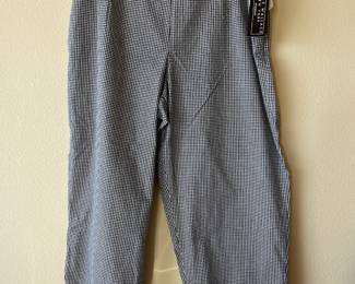 Harris Wallace Women's Gingham Cropped Pants – Size 14 W