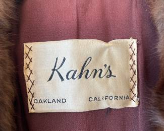 Kahn's Brown Mink Fur Coat