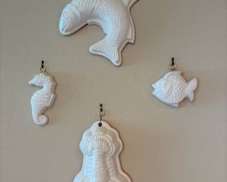 Ceramic Marine Life Themed Jello Molds
