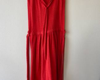 SW1 Contemporary Knitwear Red Wool Blend Midi Dress – Size Small